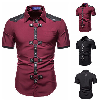 Men's Short Sleeve Shirts Casual Button Down Shirts