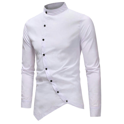 Men's Design Slim Fit Long Sleeve Button Up Dress Shirts