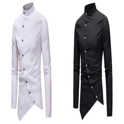 Men's Design Slim Fit Long Sleeve Button Up Dress Shirts