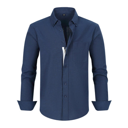 Men's Long Sleeve Button Down Shirt Casual Wrinkle Free Shirt