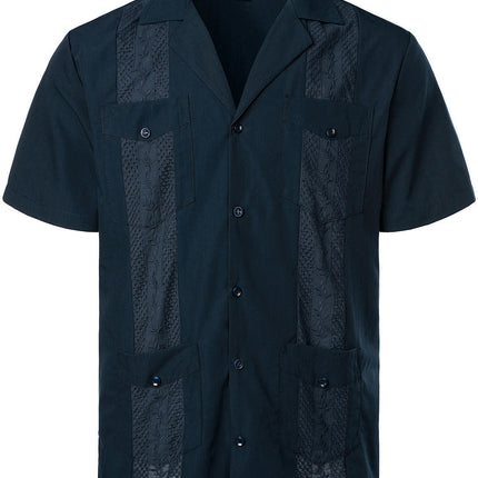 Men Short Sleeve Shirt Casual Summer Beach Button Down Shirts