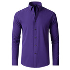 C3110 deep purple long sleeved