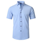 D3103 blue short sleeved