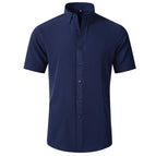 D3111 navy short sleeved