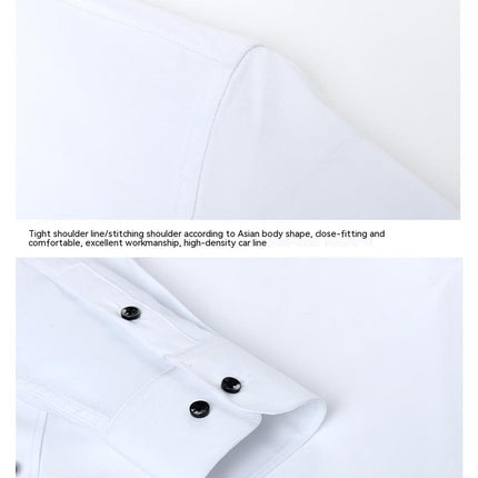 Men's Dress Shirt Regular Fit Business Formal Button Up Stretch Shirts