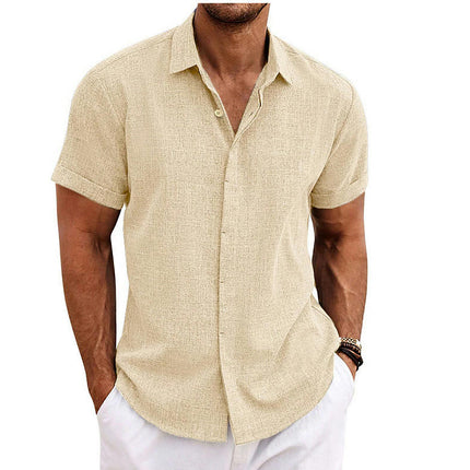 Men's Shirt Short Sleeve Casual Lightweight Button Down Shirts