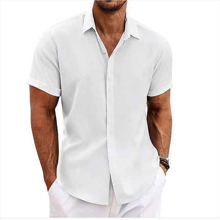 Men's Shirt Short Sleeve Casual Lightweight Button Down Shirts