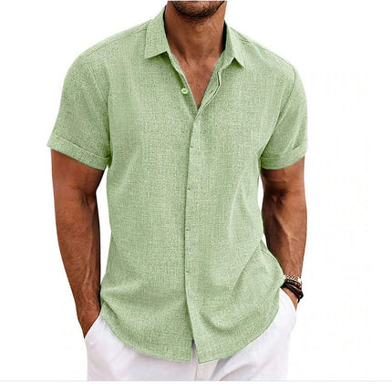 Men's Shirt Short Sleeve Casual Lightweight Button Down Shirts