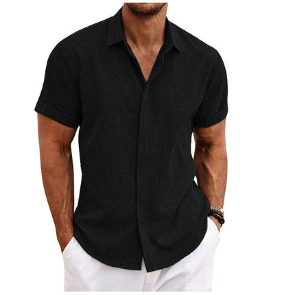 Men's Shirt Short Sleeve Casual Lightweight Button Down Shirts