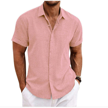 Men's Shirt Short Sleeve Casual Lightweight Button Down Shirts