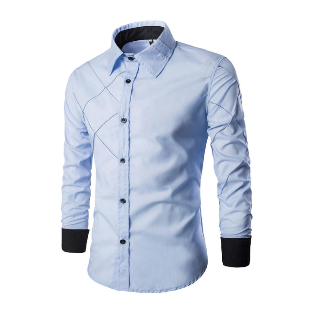 Men Shirt Casual Button Down Shirts Long Sleeve Shirts