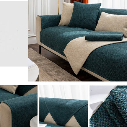 Sofa Seat Cover Linen Sofa Slipcovers Sofa Chair Cover for Living Room Furniture Sofa Couch Protector