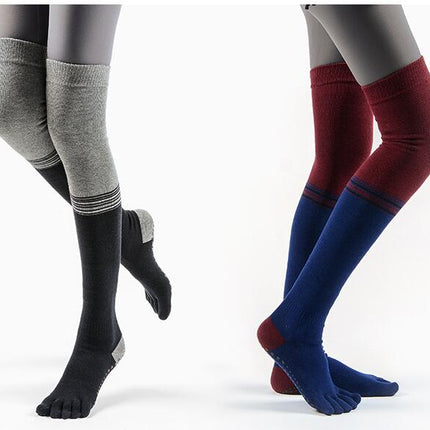 Extra Long Toe Socks Tall Five Finger Split Toe Cotton Socks Women's Knee High Dress Socks