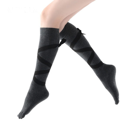 Women's Toe Socks Anti-slip Thigh High Socks Knee High Five Finger Full Toe Calf Socks