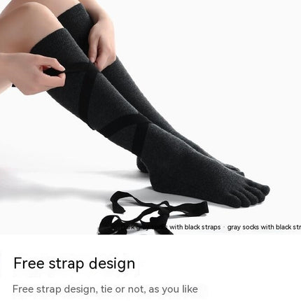 Women's Toe Socks Anti-slip Thigh High Socks Knee High Five Finger Full Toe Calf Socks