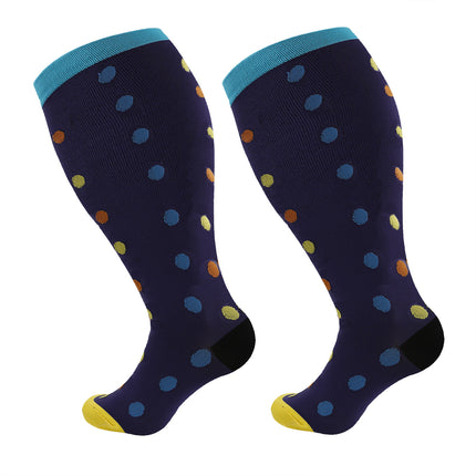 Plus Size Compression Socks Wide Calf for Women & Men -Extra Wide Calf Knee High Support Socks