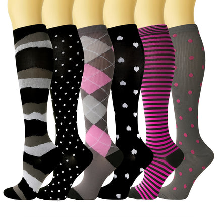 Compression Socks for Women & Men Circulation Best Support for Nurse,Medical,Running,Athletic-A