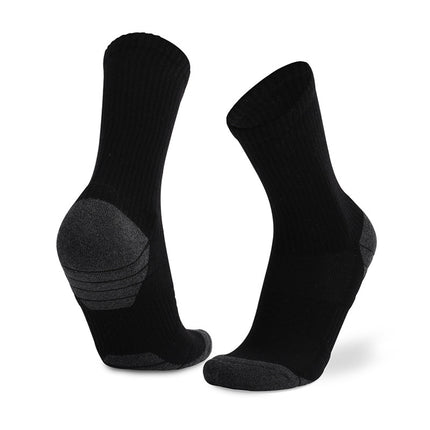 Athletic Socks Sport Running Calf Socks Performance Cushioned Breathable Crew Socks for Men Women-A