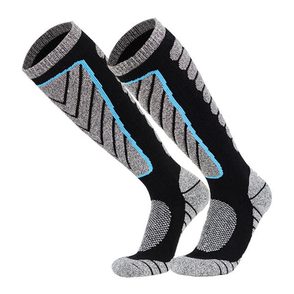 Sports Tall Compression Socks Thickened Terry Ski Sports Cushioning Compression Socks-A