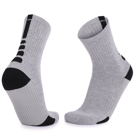 Men's Athletic Crew Socks Thick Protective Sport Cushion Elite Basketball Soccer Compression