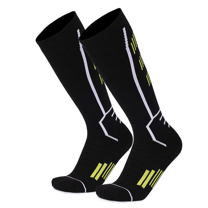 Sports Tall Compression Socks Thickened Terry Ski Sports Cushioning Compression Socks-B