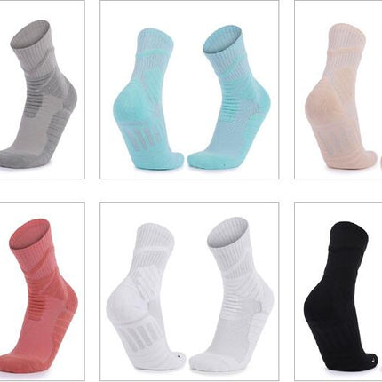 Men's And Women's Blue Ball Socks Thickened Non-slip Professional Sports Mid-calf Socks