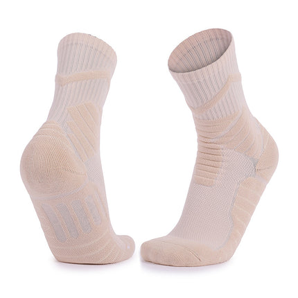 Men's And Women's Blue Ball Socks Thickened Non-slip Professional Sports Mid-calf Socks