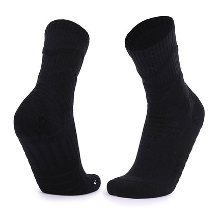 Men's And Women's Blue Ball Socks Thickened Non-slip Professional Sports Mid-calf Socks