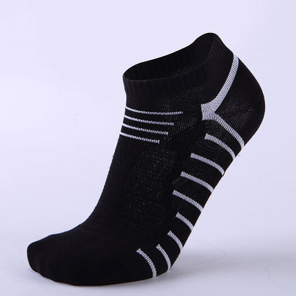 Casual Ankle Socks Men's and Women's Thin Sports Running Low Heel No Show Socks-A