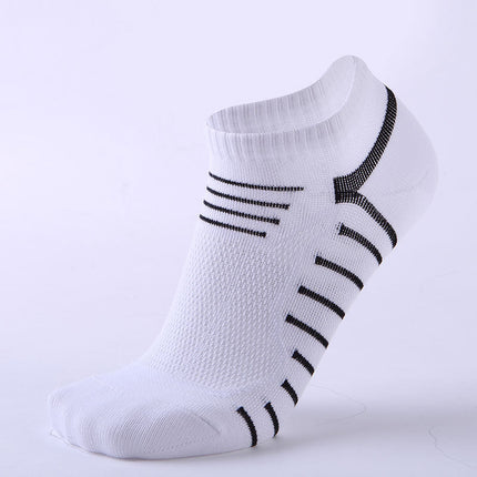 Casual Ankle Socks Men's and Women's Thin Sports Running Low Heel No Show Socks-A