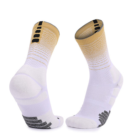 Crew Socks Thickened Sports Hiking Running Shock Absorbing Compression Socks