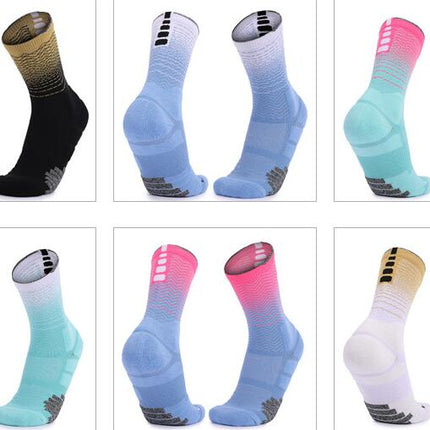 Crew Socks Thickened Sports Hiking Running Shock Absorbing Compression Socks