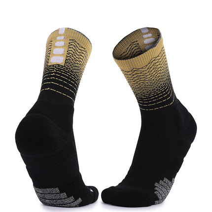 Crew Socks Thickened Sports Hiking Running Shock Absorbing Compression Socks