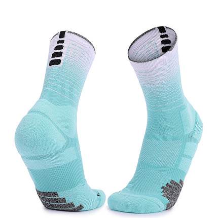 Crew Socks Thickened Sports Hiking Running Shock Absorbing Compression Socks