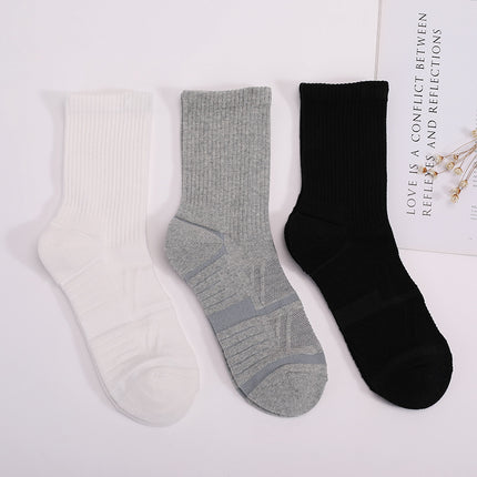 Men's And Women's Thickened Casual Mid-calf Socks Training Sports Socks Compression Crew Work Socks