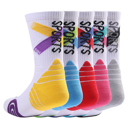 Men's & Women's Athletic Cushioned Compression Crew Basketbal Socks for Work Sports