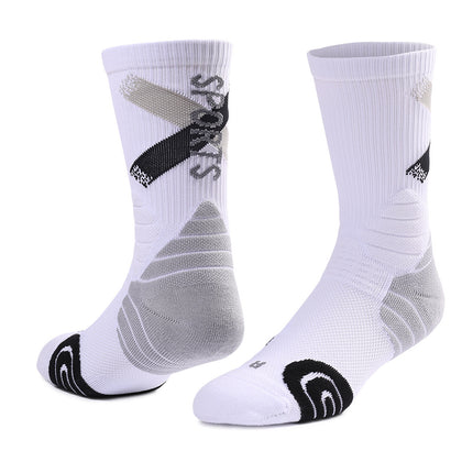 Men's & Women's Athletic Cushioned Compression Crew Basketbal Socks for Work Sports