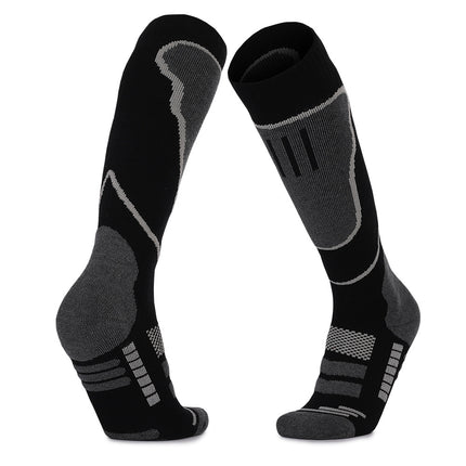 Thickened Ski Socks Knee High Mountaineering and Snowboarding Socks for Men and Women