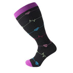 240n Fat Purple ECG Pressure Socks