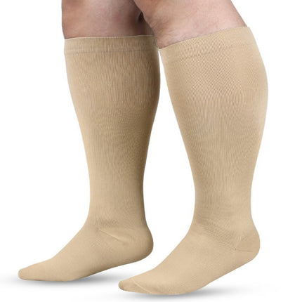 Plus Size Compression Socks Wide Calf for Women & Men -Extra Wide Calf Knee High Support Socks-A