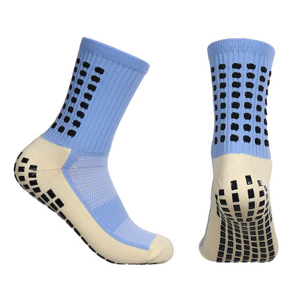 Non-slip Dotted Sports Socks - Men's Women's Grip Soccer Blue Ball Yoga Gym Non-Slip Training Socks