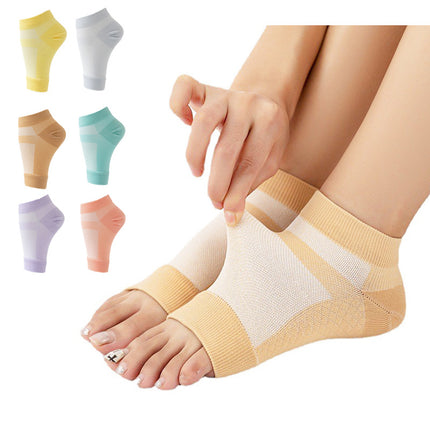 Half Mesh Open Toe Sports Ankle Socks Sleeves - Best Ankle Compression Sleeves, Daily Protectors