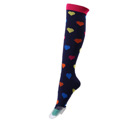 Compression Socks for Men & Women Non-Slip Long Tube Ideal for Running,Nursing,Circulation