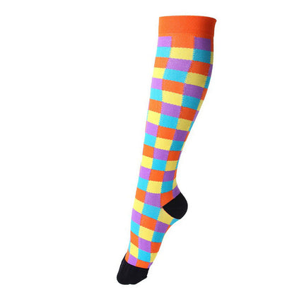 Compression Socks for Men & Women Non-Slip Long Tube Ideal for Running,Nursing,Circulation