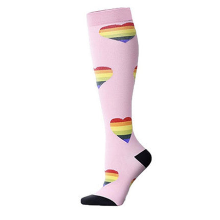 Compression Socks for Men & Women Non-Slip Long Tube Ideal for Running,Nursing,Circulation  2