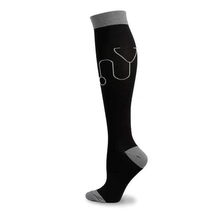 Compression Socks for Men & Women Non-Slip Long Tube Ideal for Running,Nursing,Circulation  1