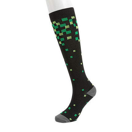 Compression Socks for Men & Women Non-Slip Long Tube Ideal for Running,Nursing,Circulation