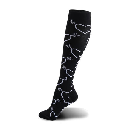 Compression Socks for Men & Women Non-Slip Long Tube Ideal for Running,Nursing,Circulation