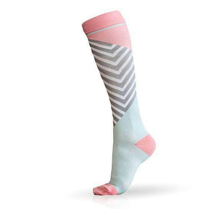 Compression Socks for Men & Women Non-Slip Long Tube Ideal for Running,Nursing,Circulation