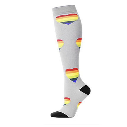 Compression Socks for Men & Women Non-Slip Long Tube Ideal for Running,Nursing,Circulation  2